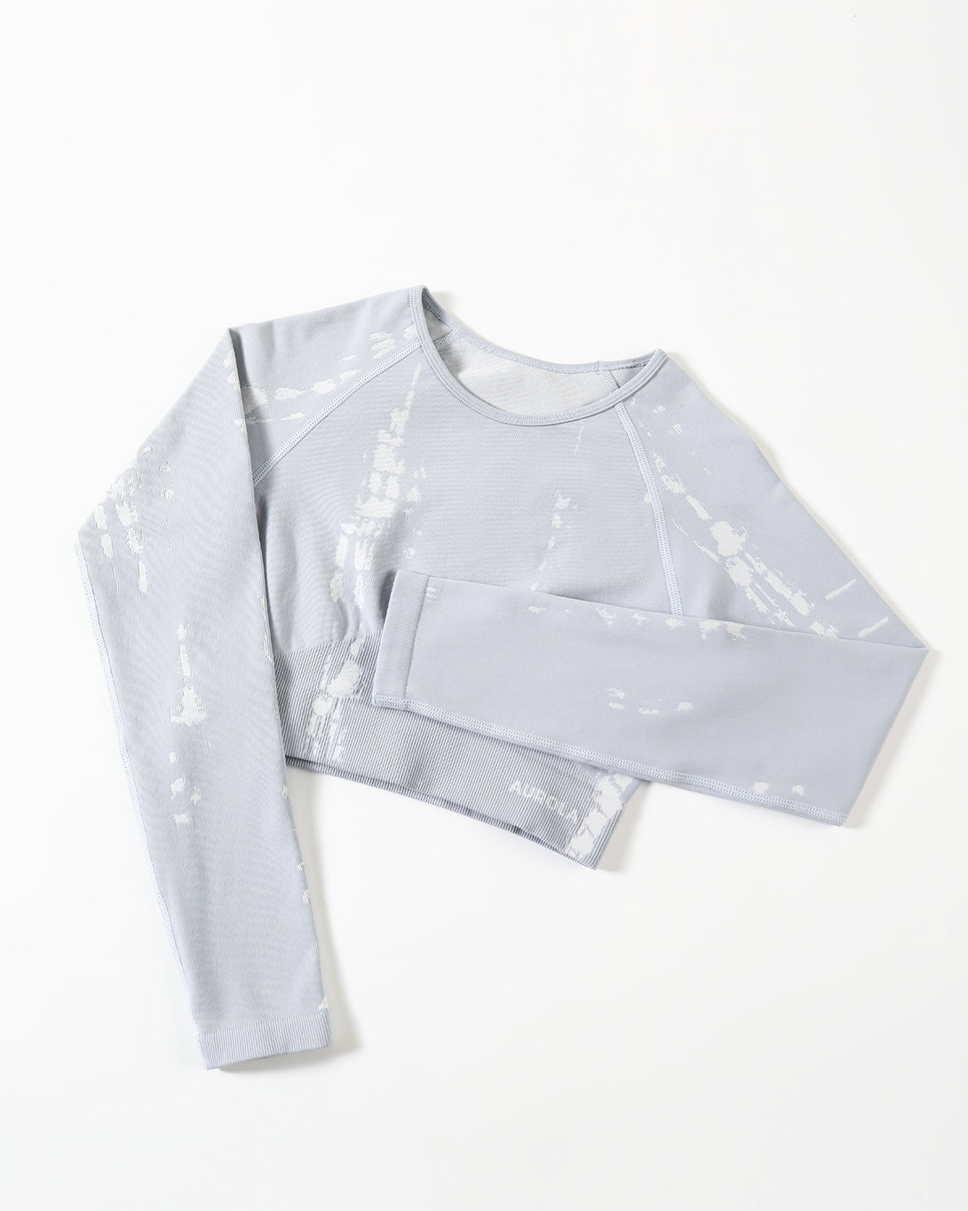 AUROLA Serpent Snake Seamless Long Sleeve Crop Top Gym