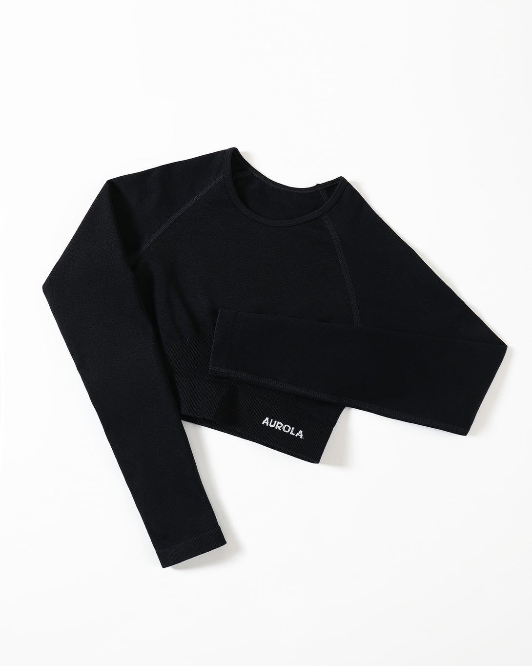AUROLA Serpent Snake Seamless Long Sleeve Crop Top Gym