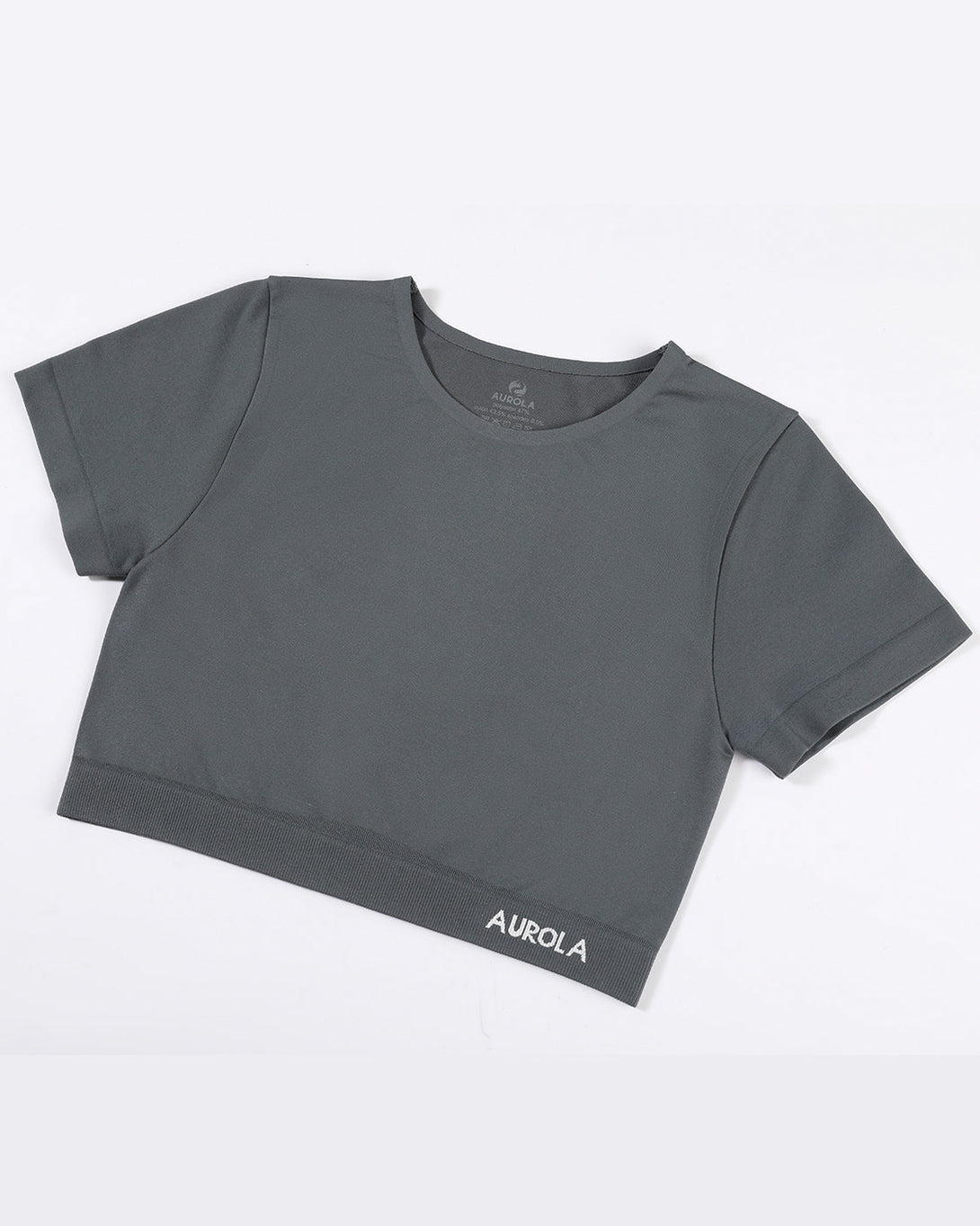 AUROLA Essentials Seamless Short Sleeve Crop Top