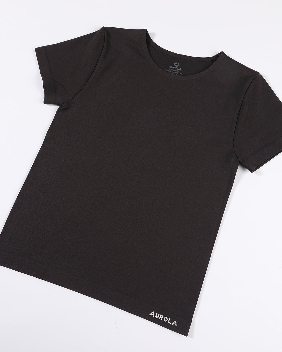 AUROLA Women Essentials Seamless Short Sleeve Fitted Tshirt