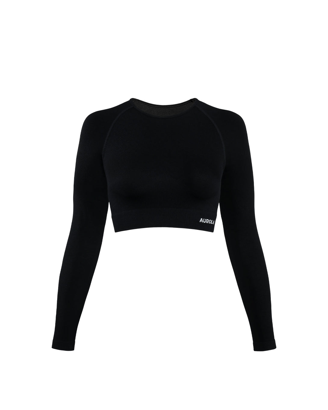 AUROLA Serpent Snake Seamless Long Sleeve Crop Top Gym