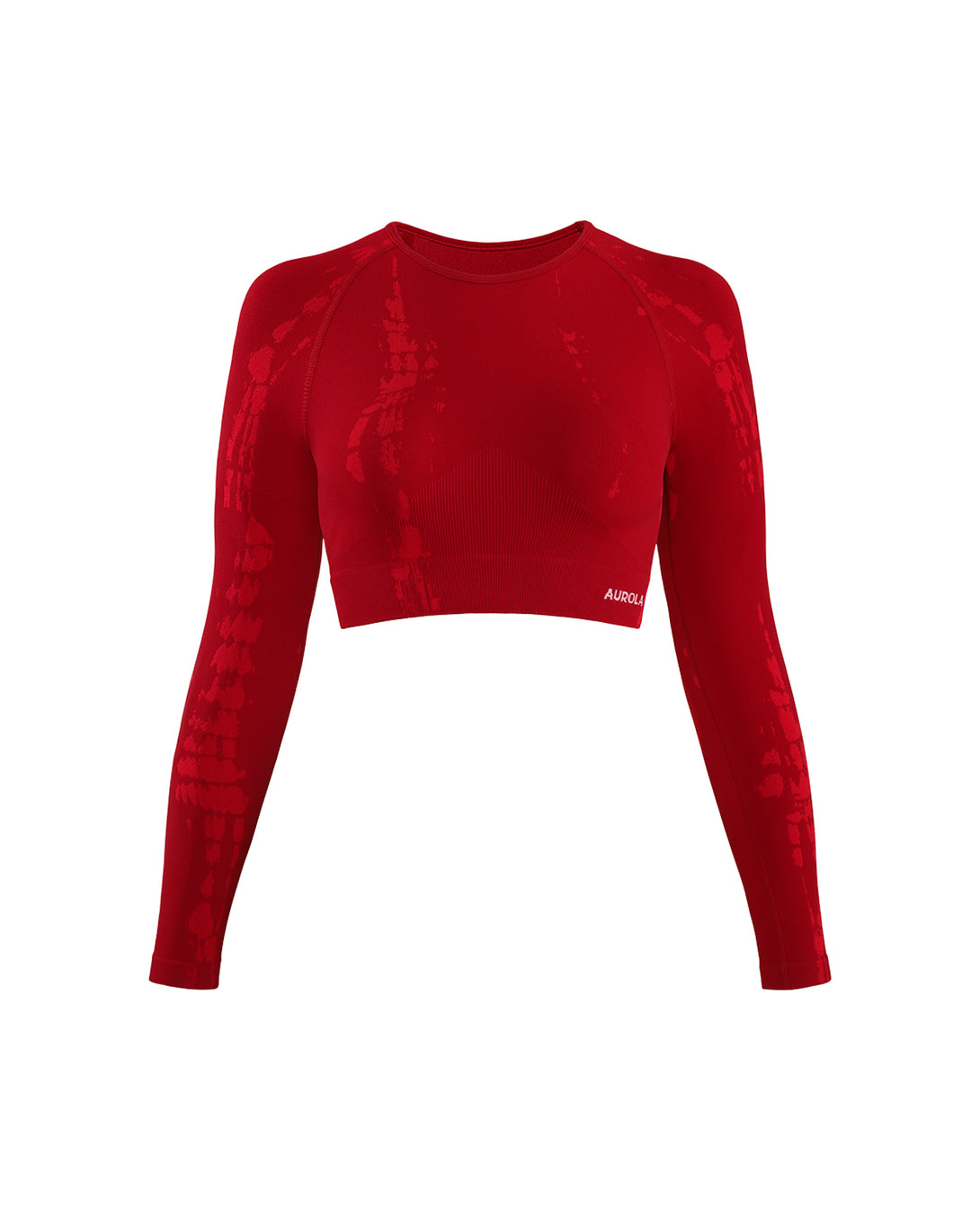 AUROLA Serpent Snake Seamless Long Sleeve Crop Top Gym