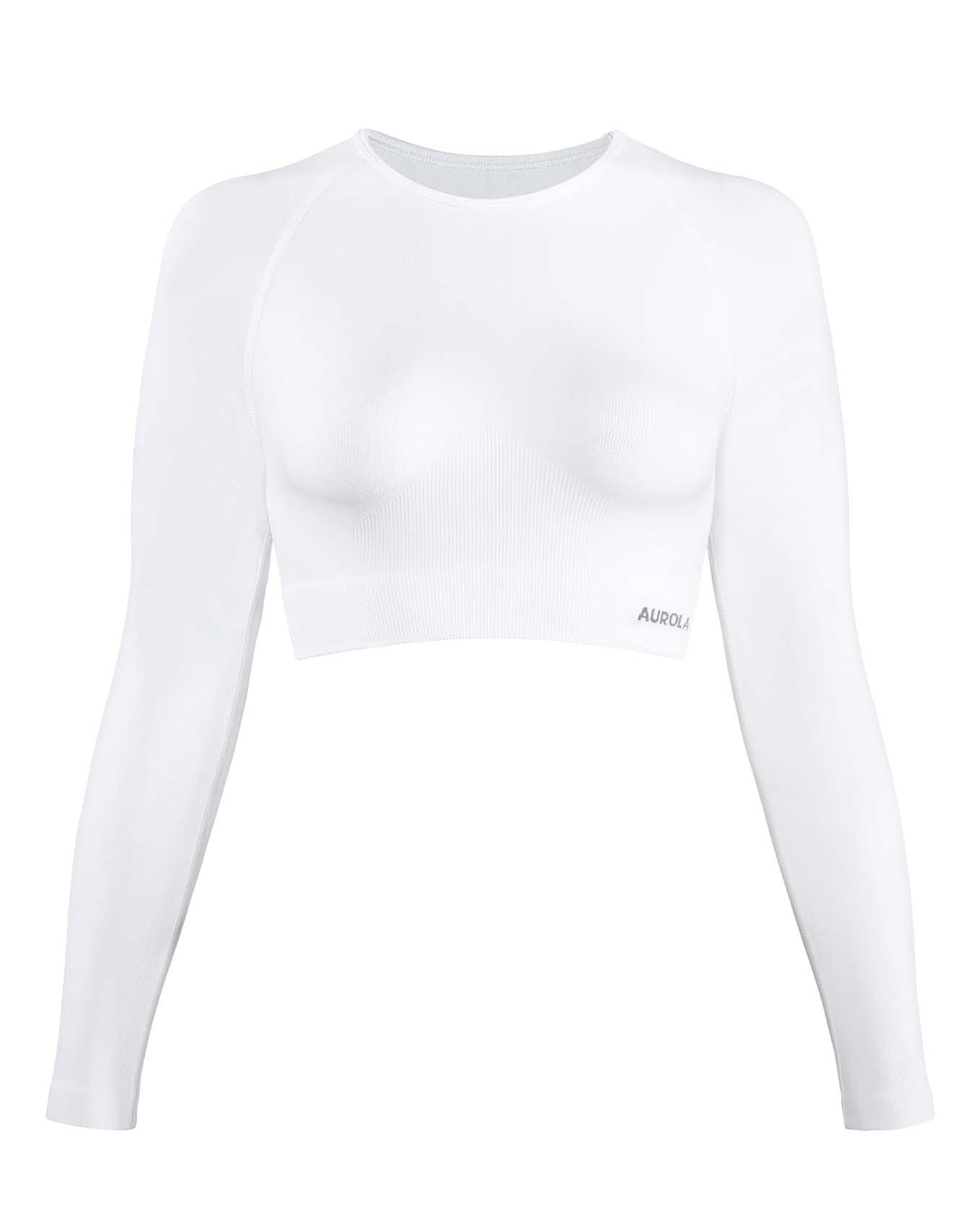 AUROLA Serpentine Seamless Long Sleeve Crop Top Gym