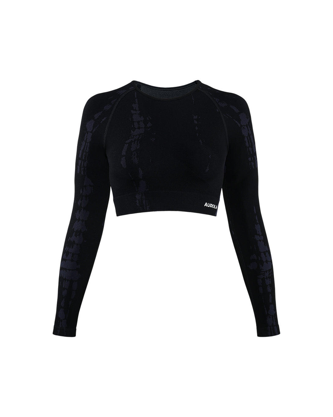 AUROLA Serpent Snake Seamless Long Sleeve Crop Top Gym