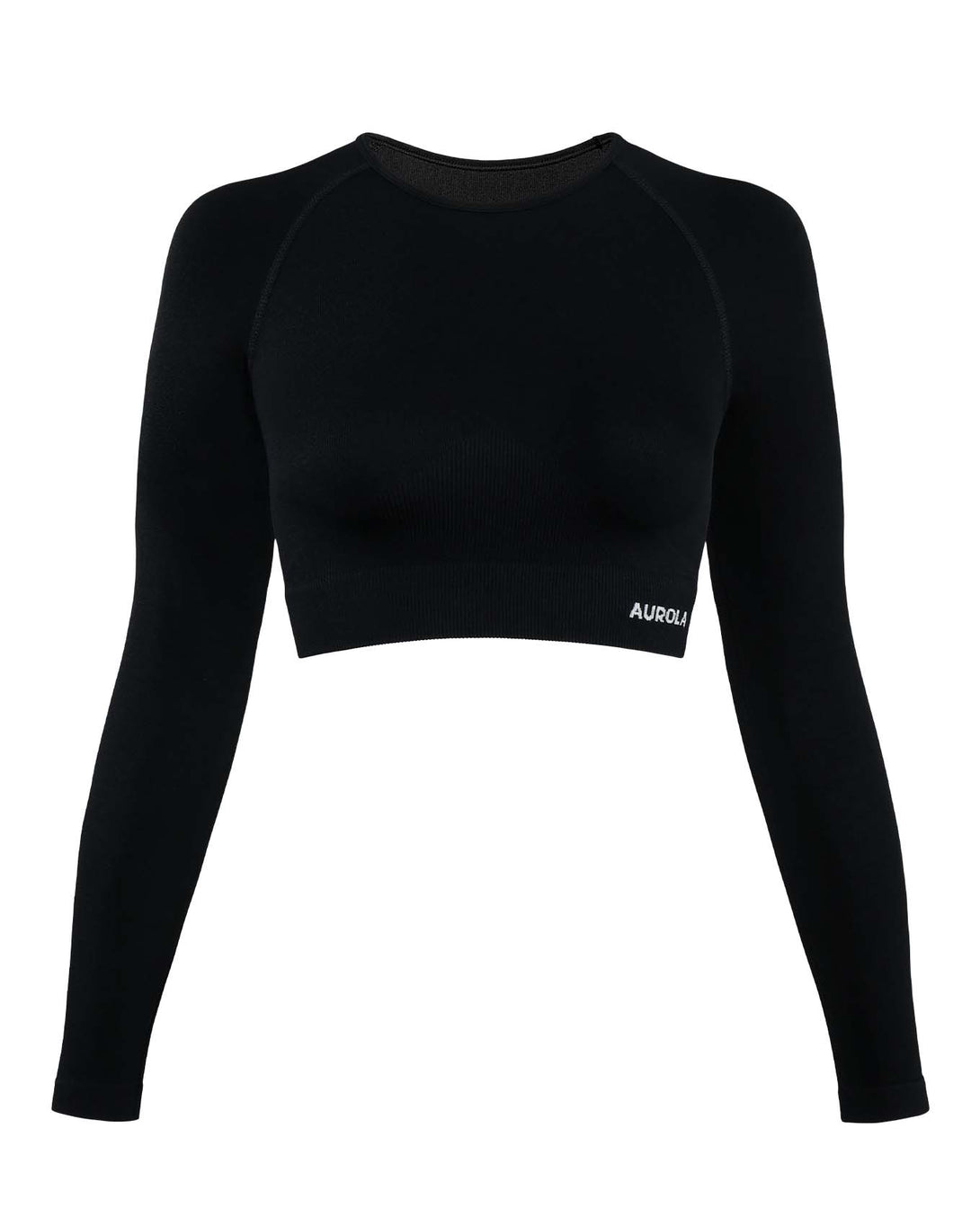 AUROLA Serpentine Seamless Long Sleeve Crop Top Gym