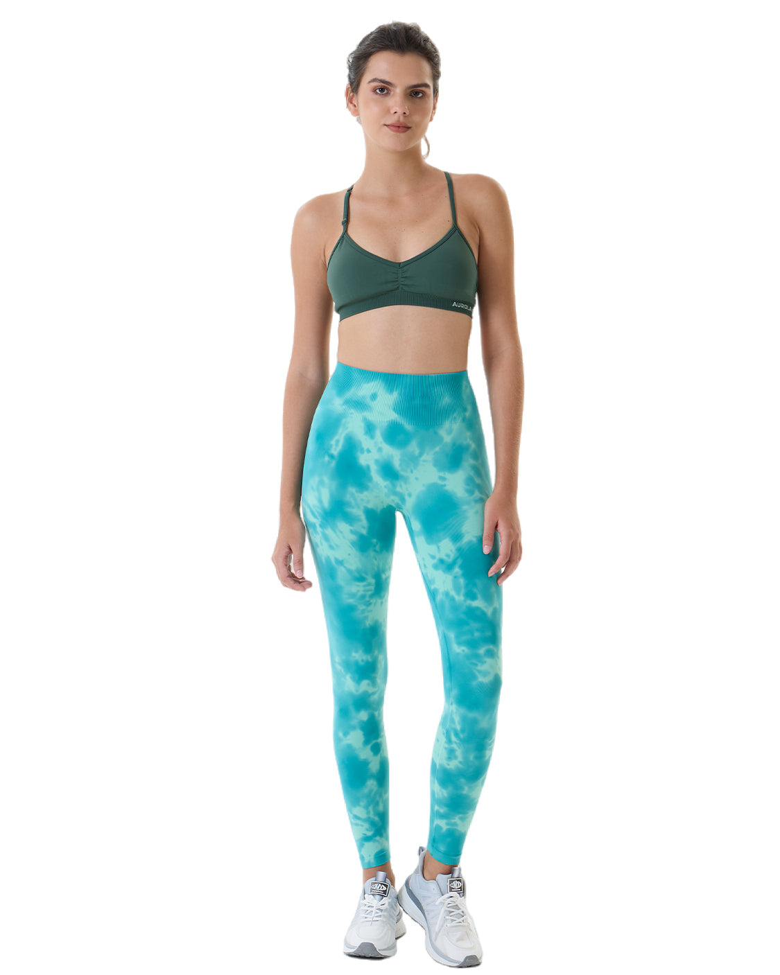 Aurora Tie Dyed Tie Dye Yoga Leggings Seamless High Waist Hip