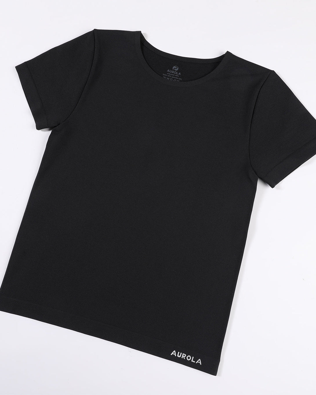 AUROLA Women Essentials Seamless Short Sleeve Fitted Tshirt