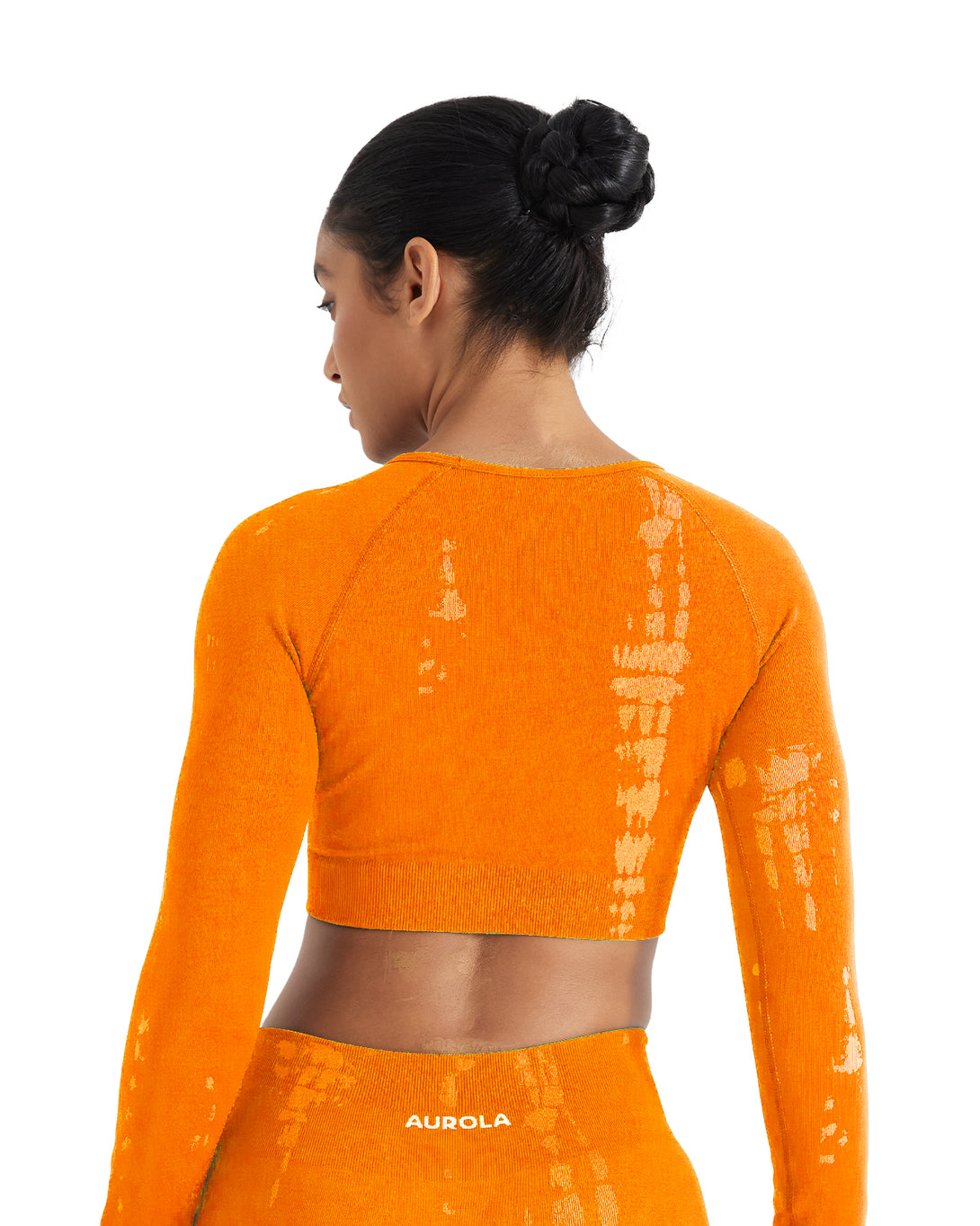 AUROLA Serpentine Seamless Short Sleeve Crop Top