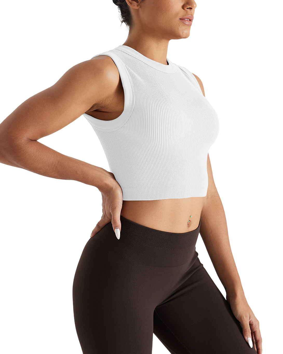 AUROLA Essentials Rib Seamless Sleeveless Tank