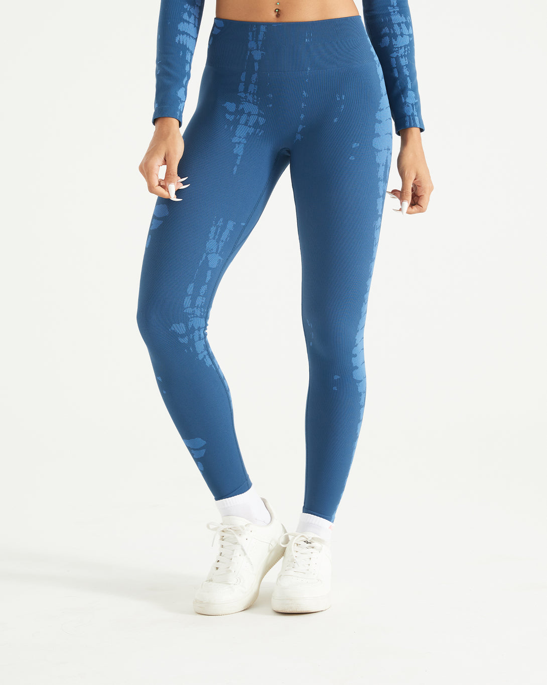 AUROLA Serpentine Leggings for Women - Snake Print Workout Leggings with Screw Elastic 4-Way Stretch