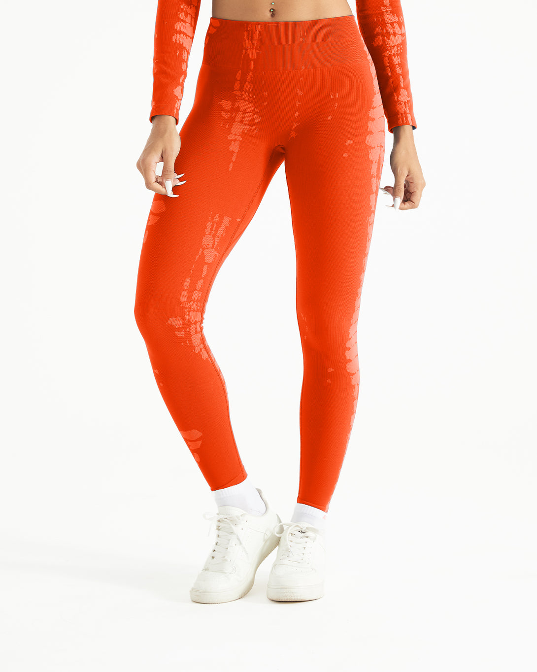 AUROLA Serpentine Leggings for Women - Snake Print Workout Leggings with Screw Elastic 4-Way Stretch