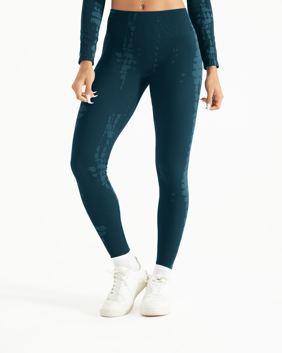 AUROLA Serpentine Leggings for Women - Snake Print Workout Leggings with Screw Elastic 4-Way Stretch