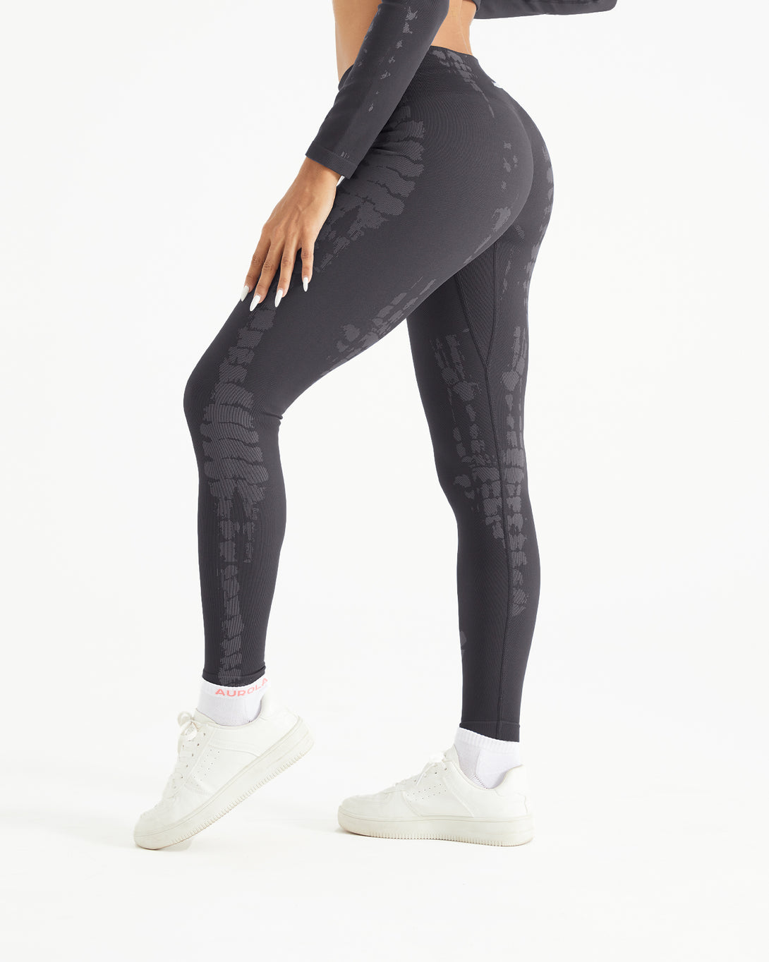 AUROLA Serpentine Leggings for Women - Snake Print Workout Leggings with Screw Elastic 4-Way Stretch