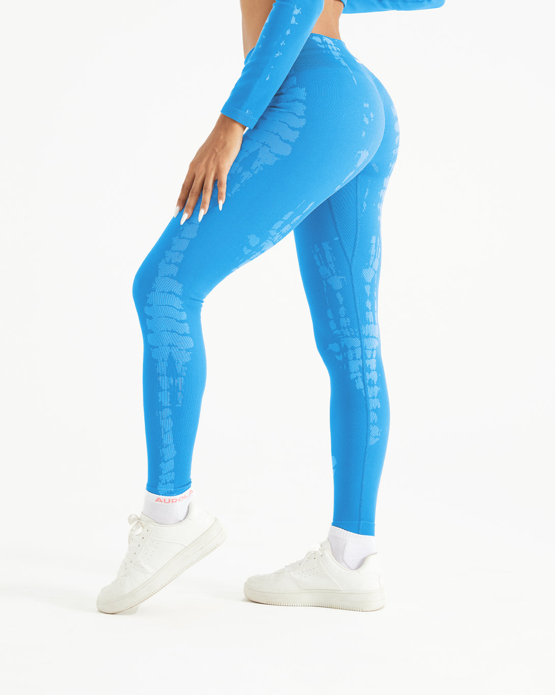 AUROLA Serpentine Leggings for Women - Snake Print Workout Leggings with Screw Elastic 4-Way Stretch