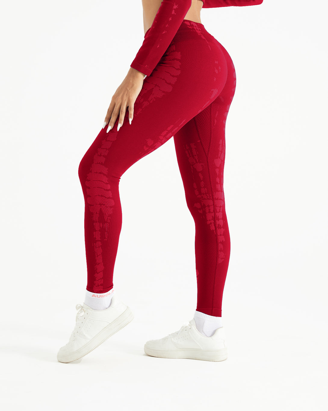 AUROLA Serpentine Leggings for Women - Snake Print Workout Leggings with Screw Elastic 4-Way Stretch