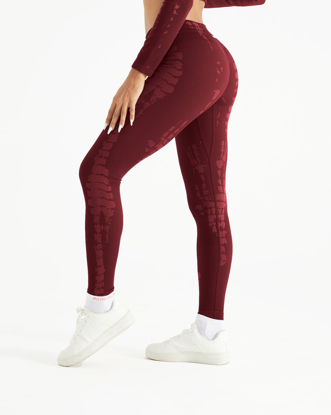 AUROLA Serpentine Leggings for Women - Snake Print Workout Leggings with Screw Elastic 4-Way Stretch