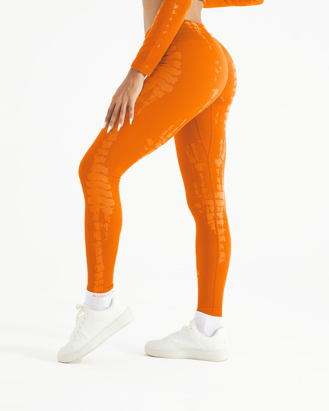 AUROLA Serpentine Leggings for Women - Snake Print Workout Leggings with Screw Elastic 4-Way Stretch