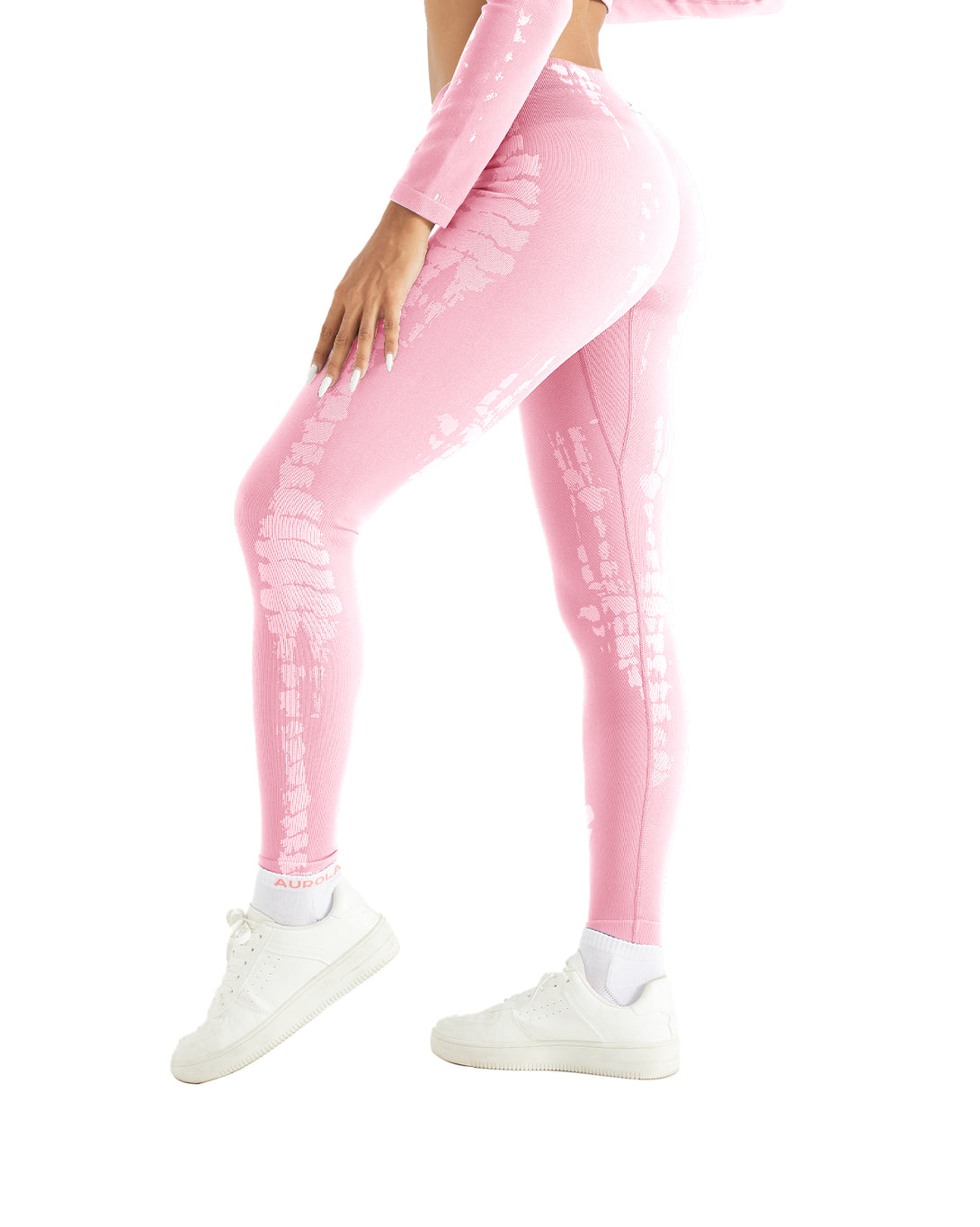 AUROLA Serpentine Leggings for Women - Snake Print Workout Leggings with Screw Elastic 4-Way Stretch