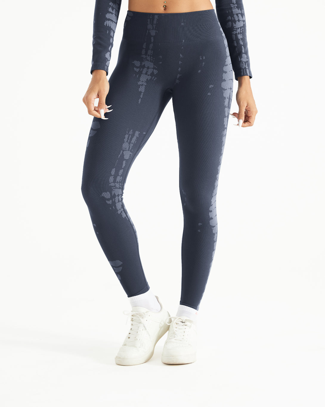 AUROLA Serpentine Leggings for Women - Snake Print Workout Leggings with Screw Elastic 4-Way Stretch