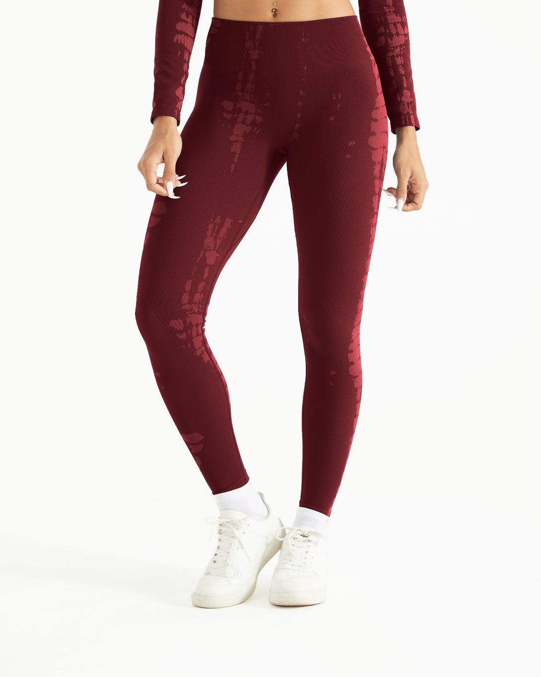 AUROLA Serpentine Leggings for Women - Snake Print Workout Leggings with Screw Elastic 4-Way Stretch