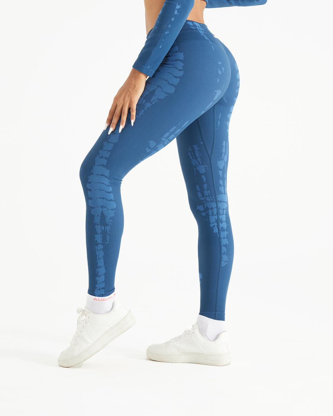 AUROLA Serpentine Leggings for Women - Snake Print Workout Leggings with Screw Elastic 4-Way Stretch