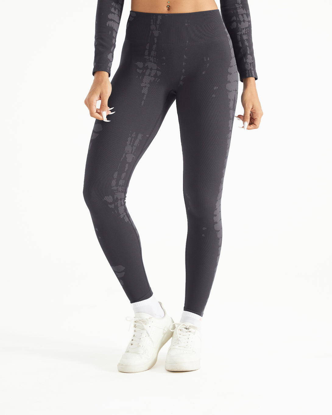 AUROLA Serpentine Leggings for Women - Snake Print Workout Leggings with Screw Elastic 4-Way Stretch