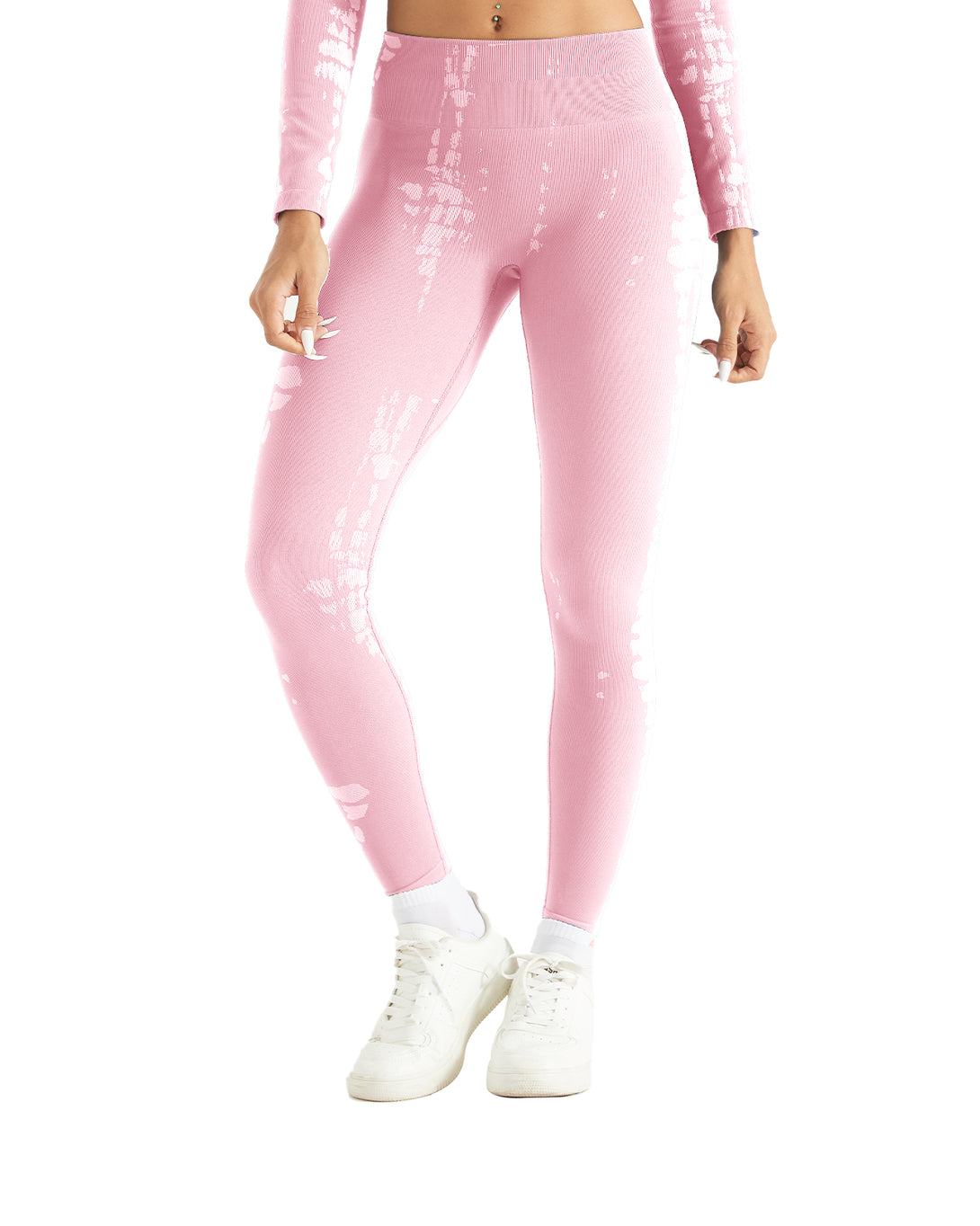 AUROLA Serpentine Leggings for Women - Snake Print Workout Leggings with Screw Elastic 4-Way Stretch