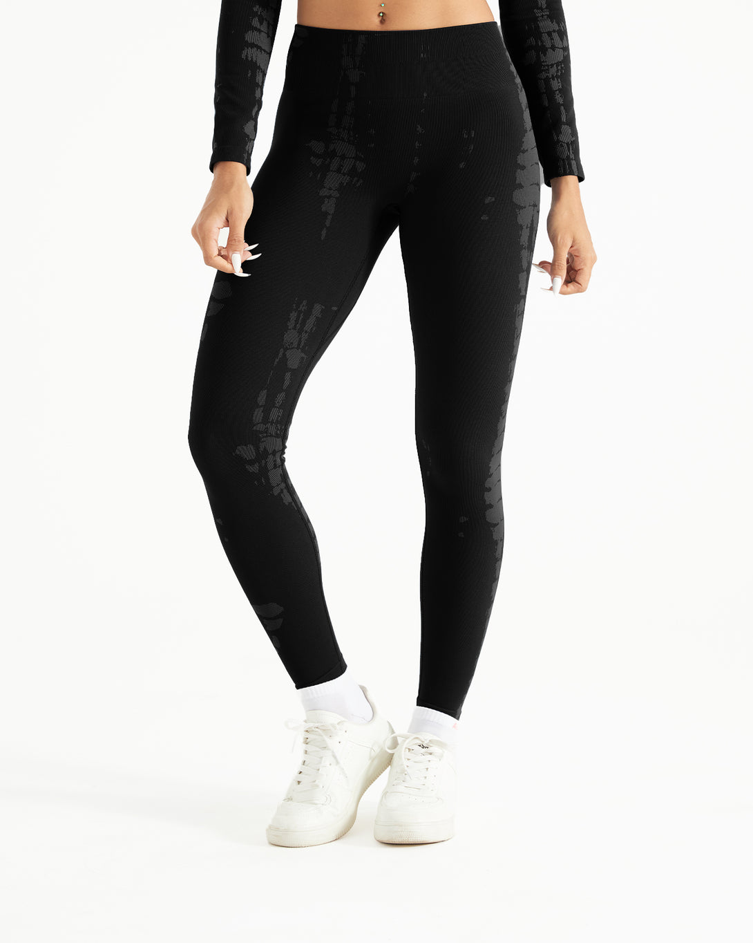 AUROLA Serpentine Leggings for Women - Snake Print Workout Leggings with Screw Elastic 4-Way Stretch