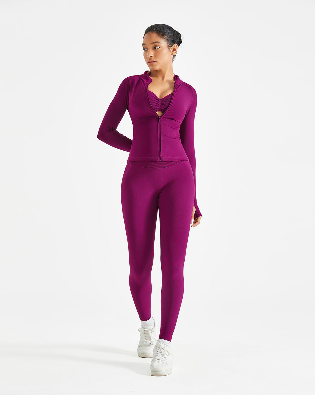 AUROLA Influence Workout Jacket for Women-Full Zip