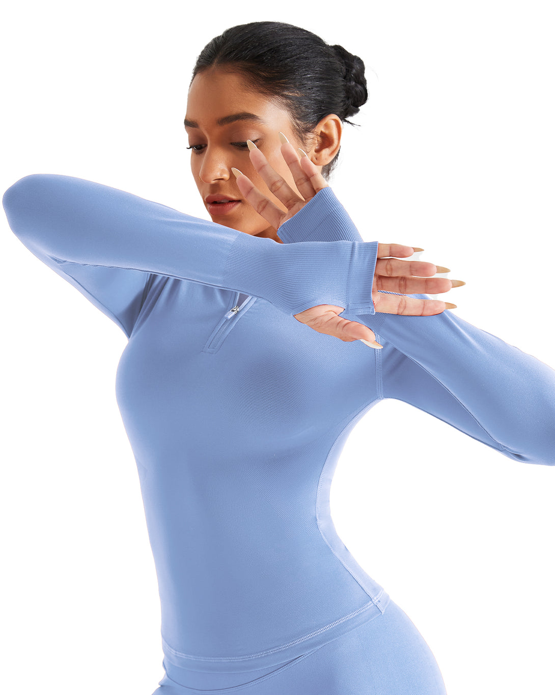 AUROLA Influence Workout Jacket for Women-Half Zip Fitness Clothes