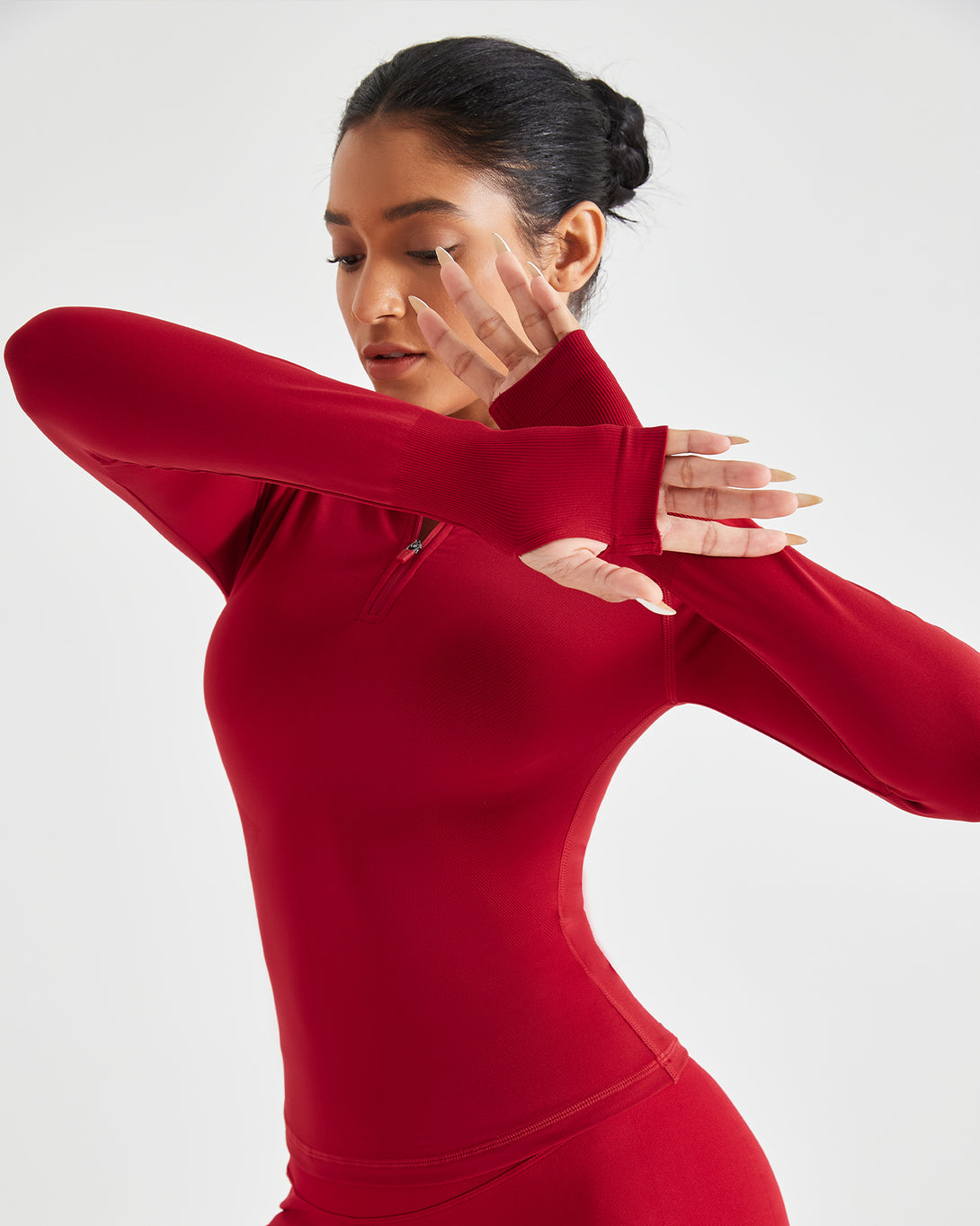 AUROLA Influence Workout Jacket for Women-Half Zip Fitness Clothes