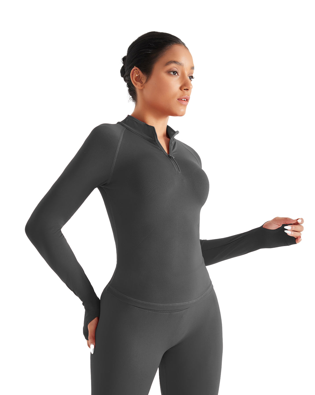 AUROLA Influence Workout Jacket for Women-Half Zip Fitness Clothes