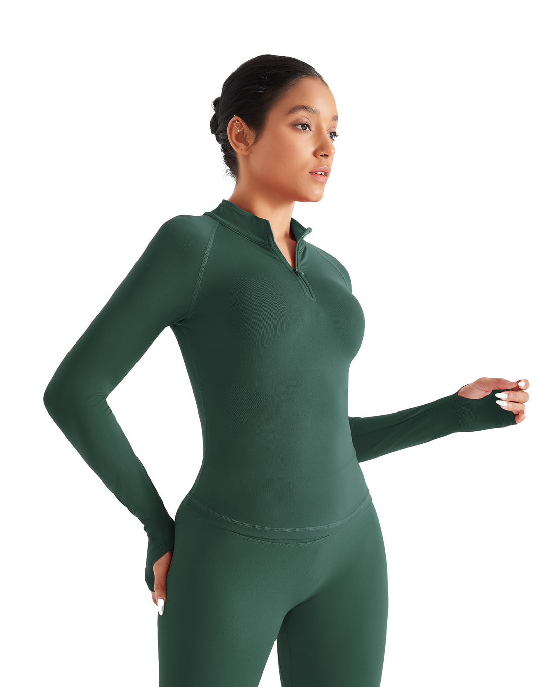 AUROLA Influence Workout Jacket for Women-Half Zip Fitness Clothes