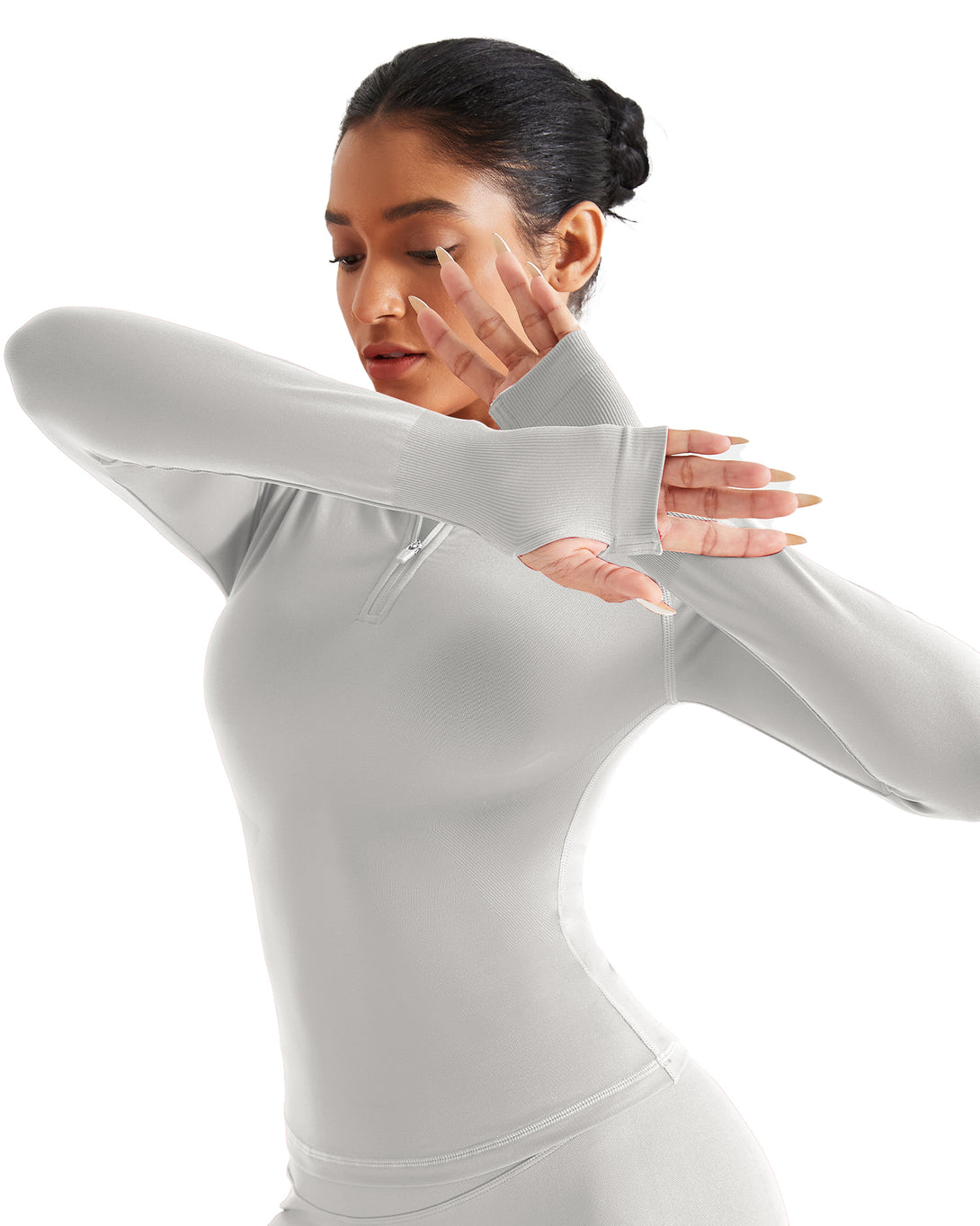 AUROLA Influence Workout Jacket for Women-Half Zip Fitness Clothes