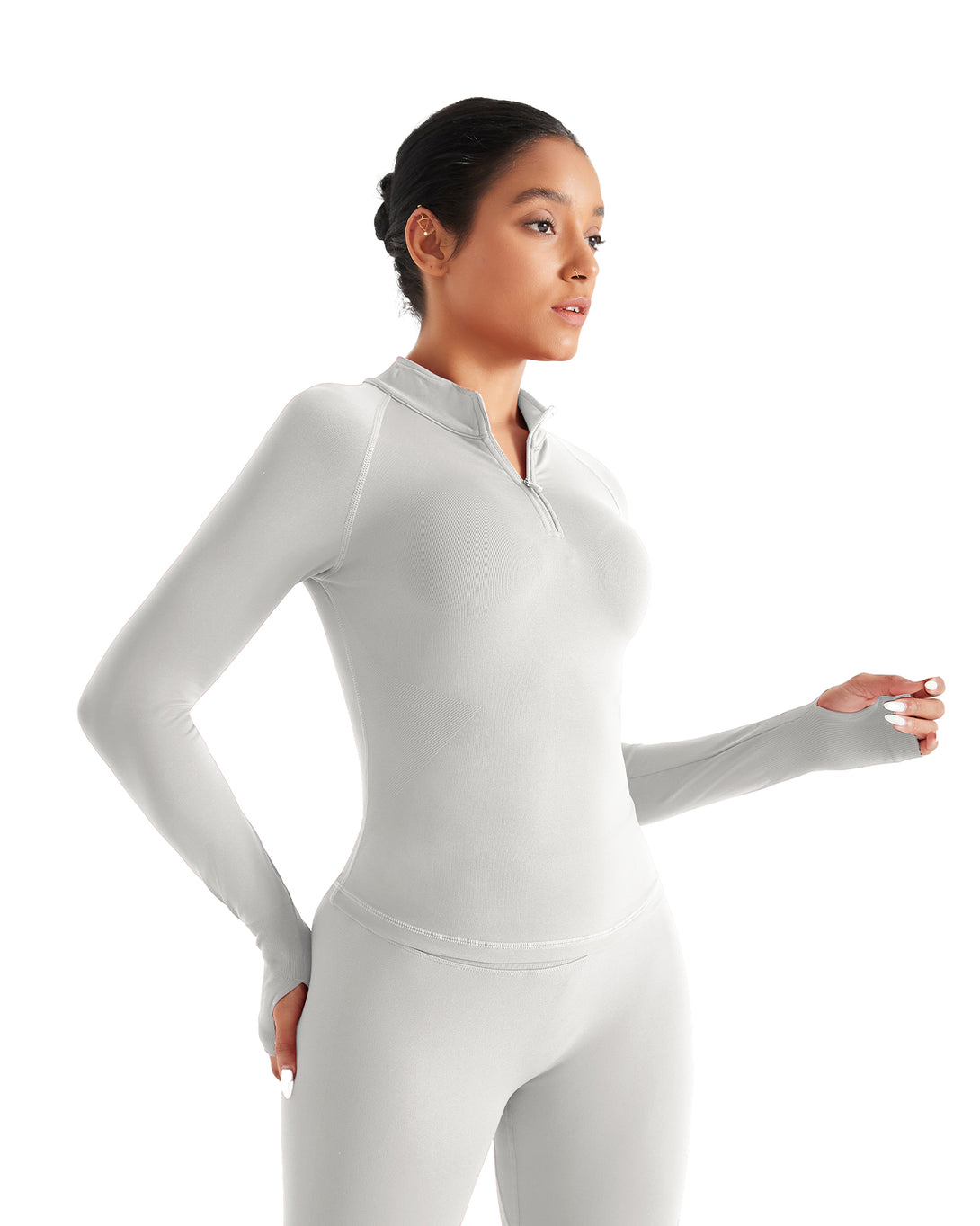 AUROLA Influence Workout Jacket for Women-Half Zip Fitness Clothes