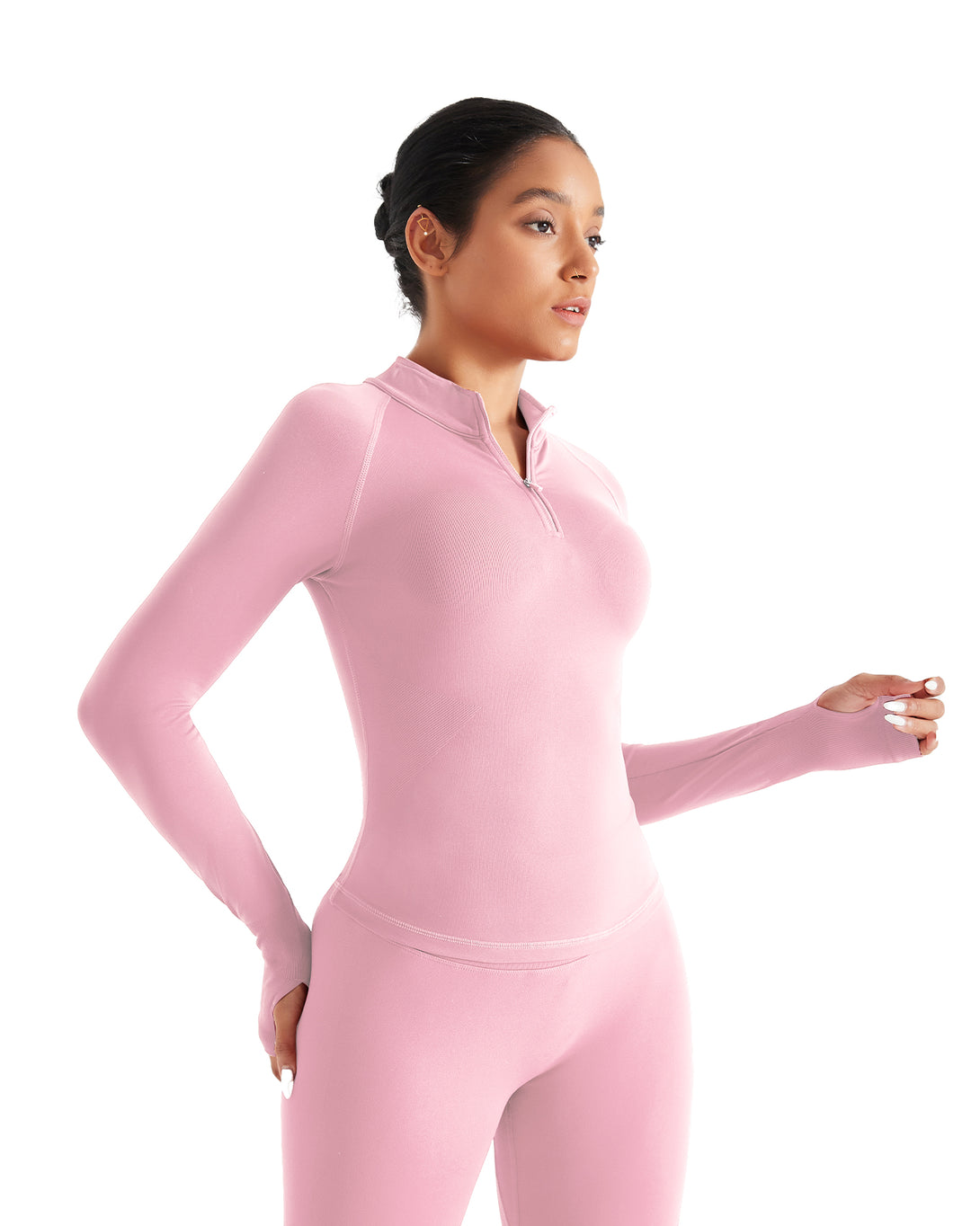 AUROLA Influence Workout Jacket for Women-Half Zip Fitness Clothes