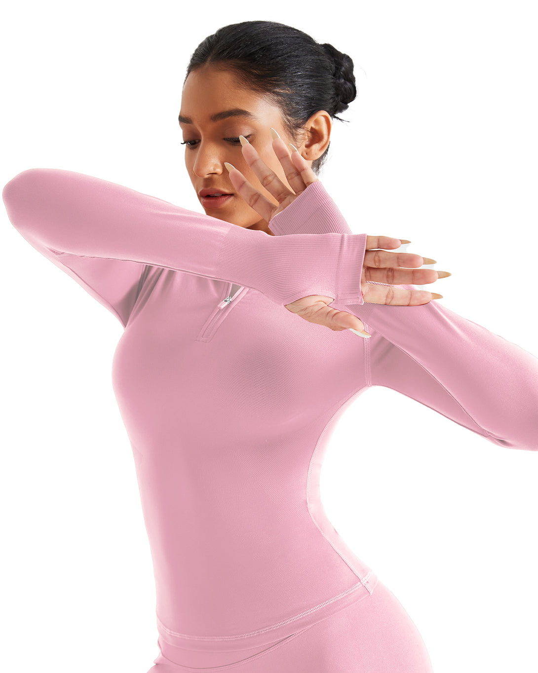 AUROLA Influence Workout Jacket for Women-Half Zip Fitness Clothes