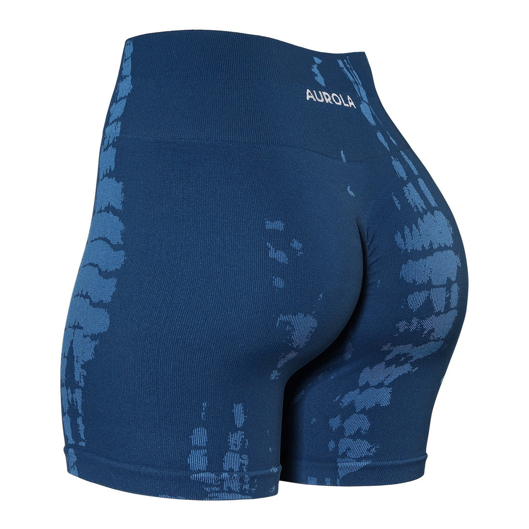 AUROLA Serpentine Shorts for Women-High Elasticity Seamless Gym Running