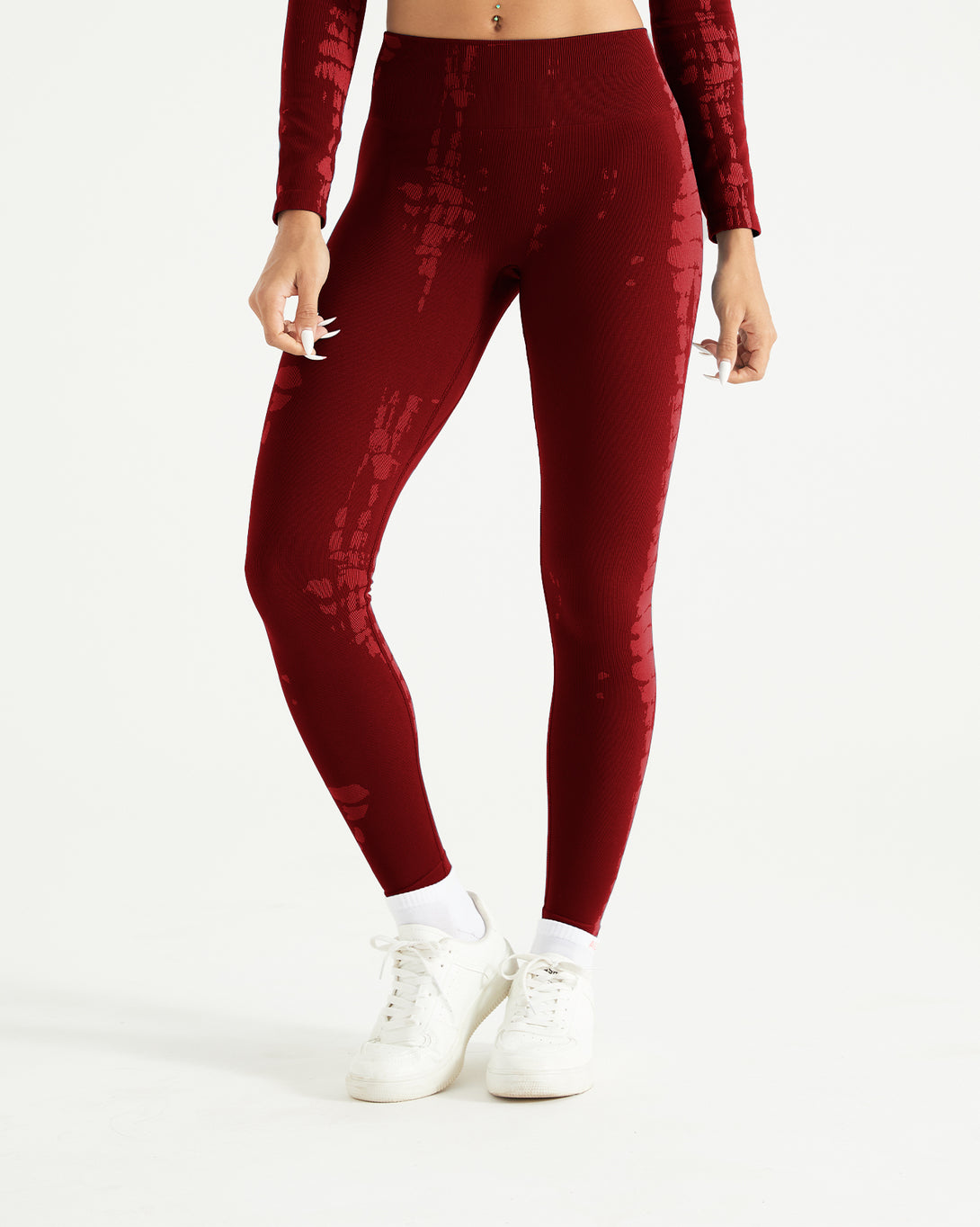 AUROLA Serpentine Leggings for Women - Snake Print Workout Leggings with Screw Elastic 4-Way Stretch