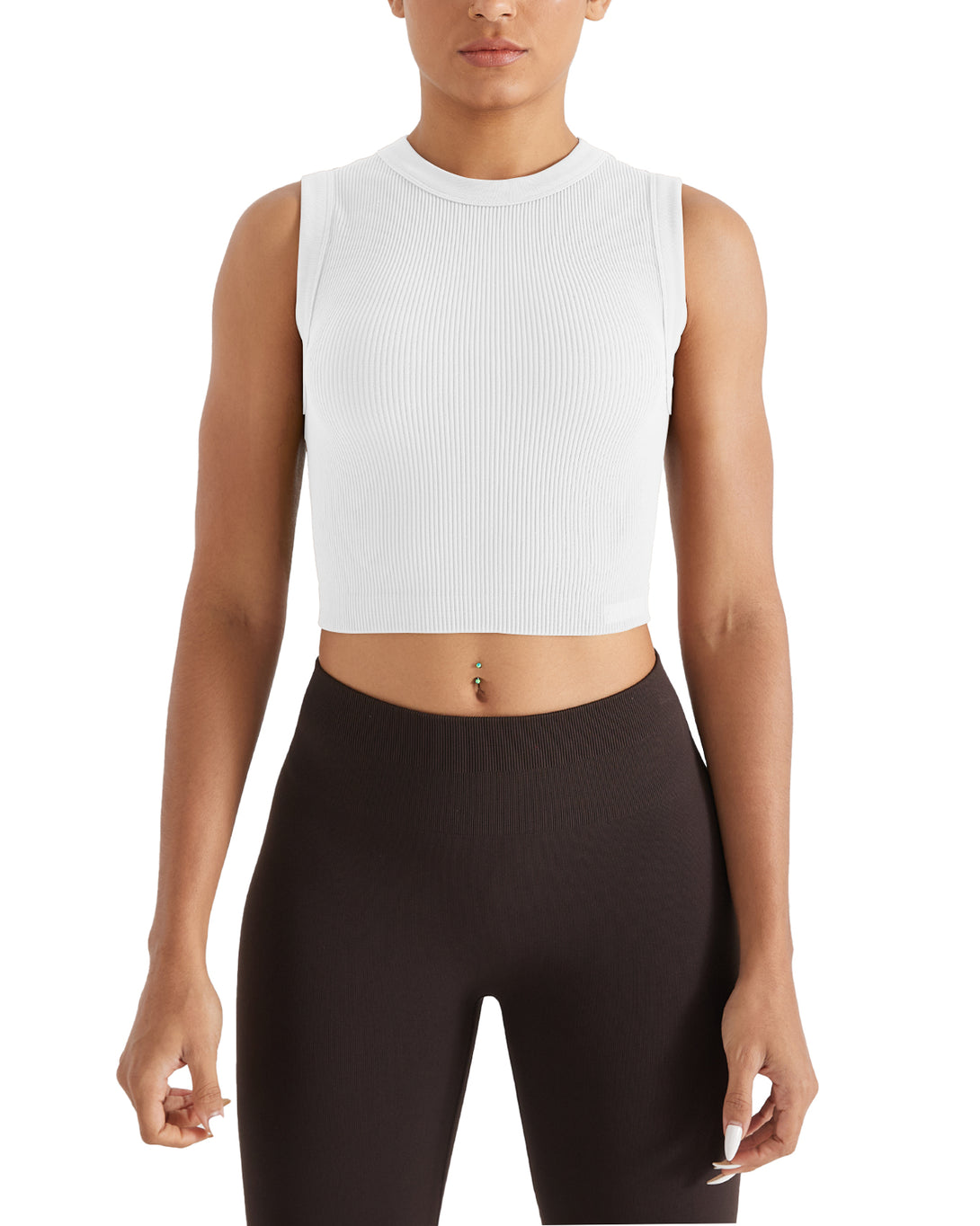 AUROLA Essentials Rib Seamless Sleeveless Tank