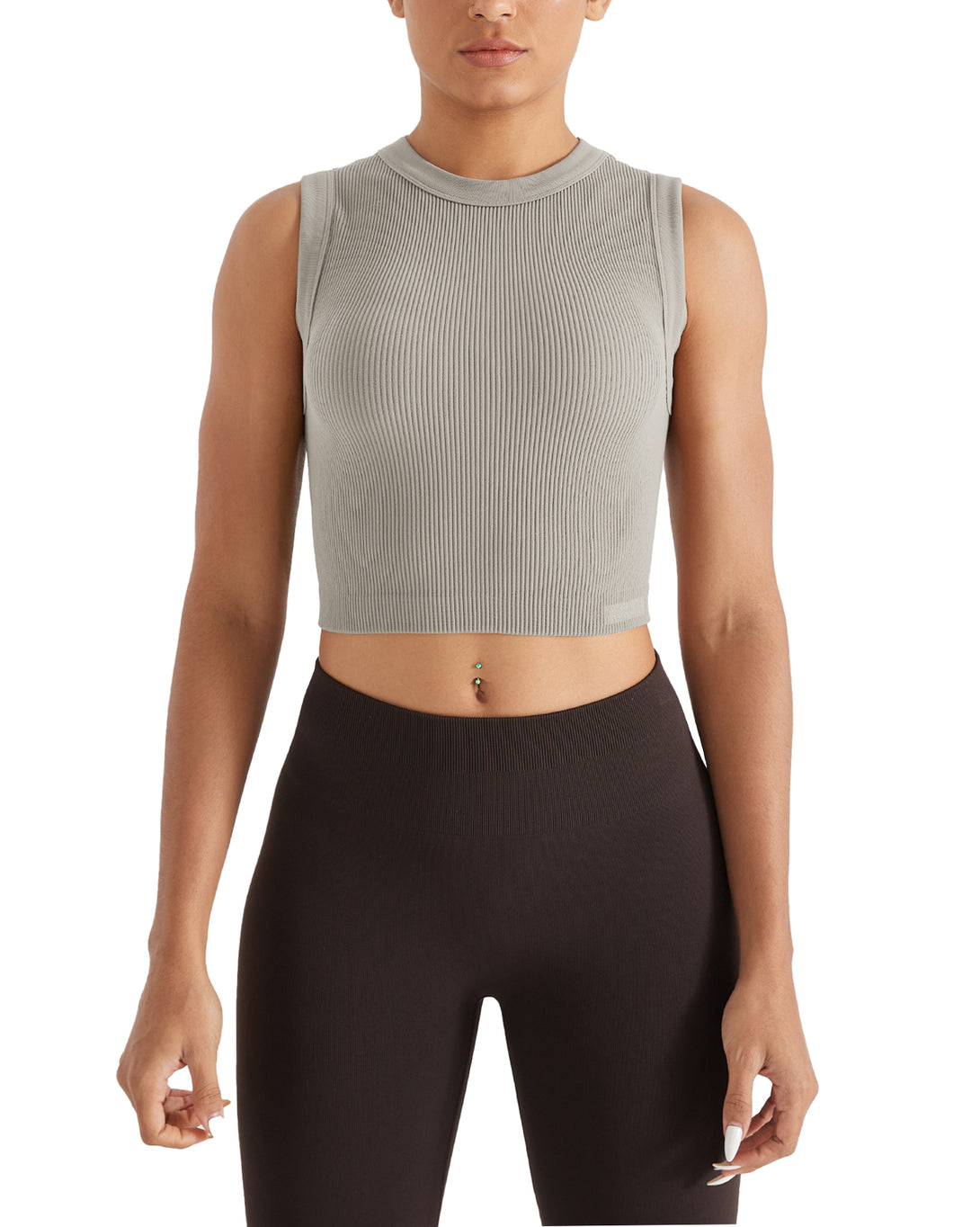 AUROLA Essentials Rib Seamless Sleeveless Tank