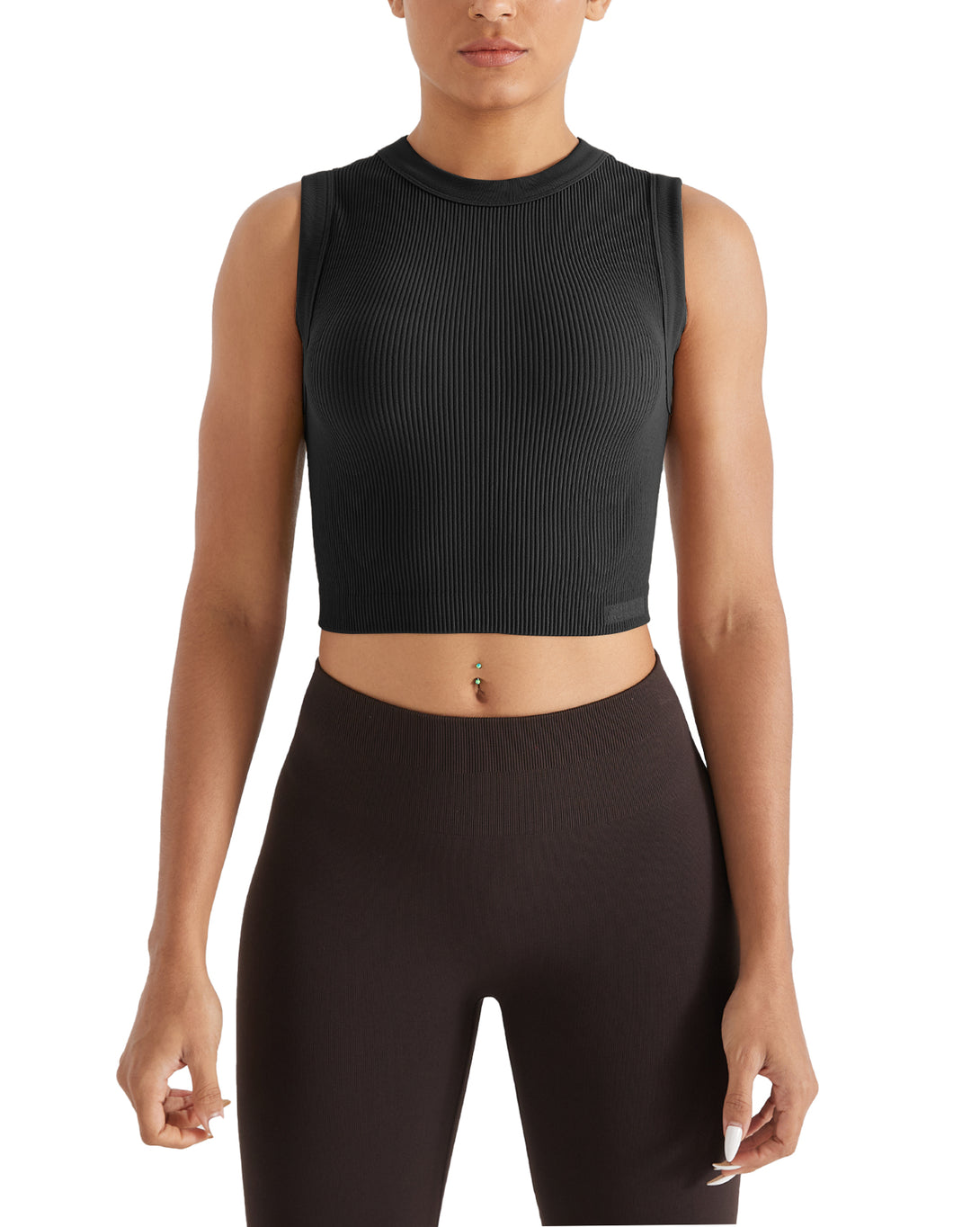 AUROLA Essentials Rib Seamless Sleeveless Tank