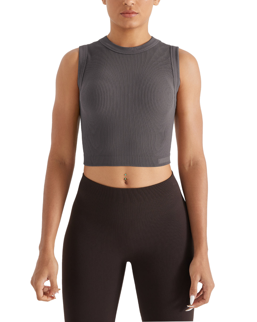 AUROLA Essentials Rib Seamless Sleeveless Tank