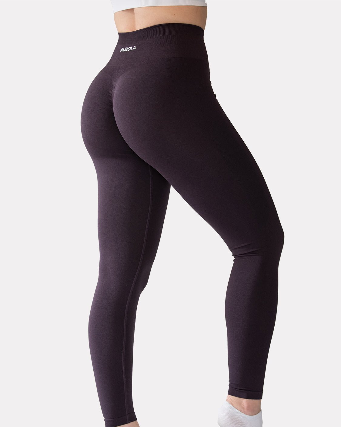 Plus Deep Orange Seamless Detail Leggings