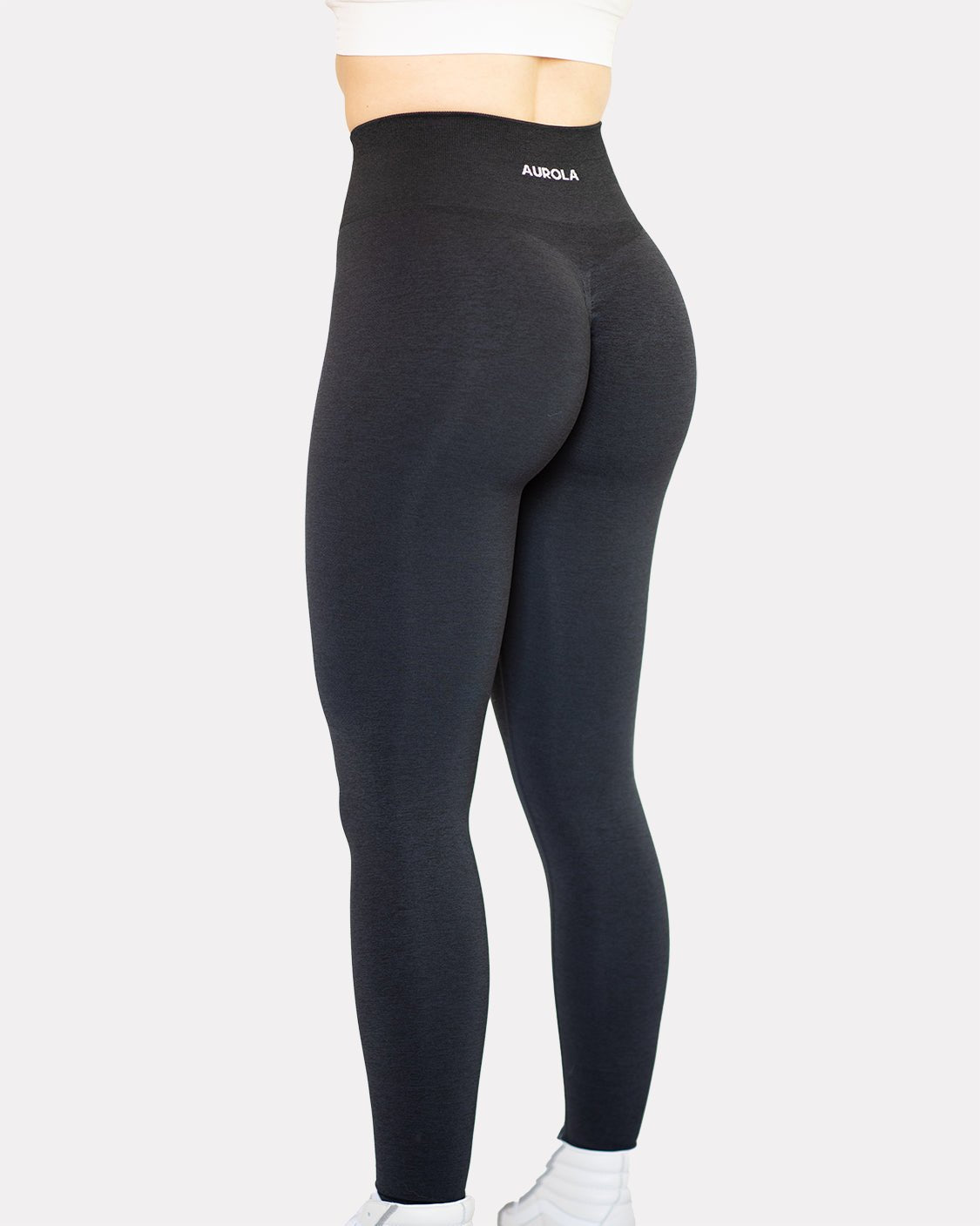 AUROLA Dream Collection Workout Leggings for Women High Waist Seamless  Scrunch Athletic Running Gym Fitness Active Pants Medium Dark Black