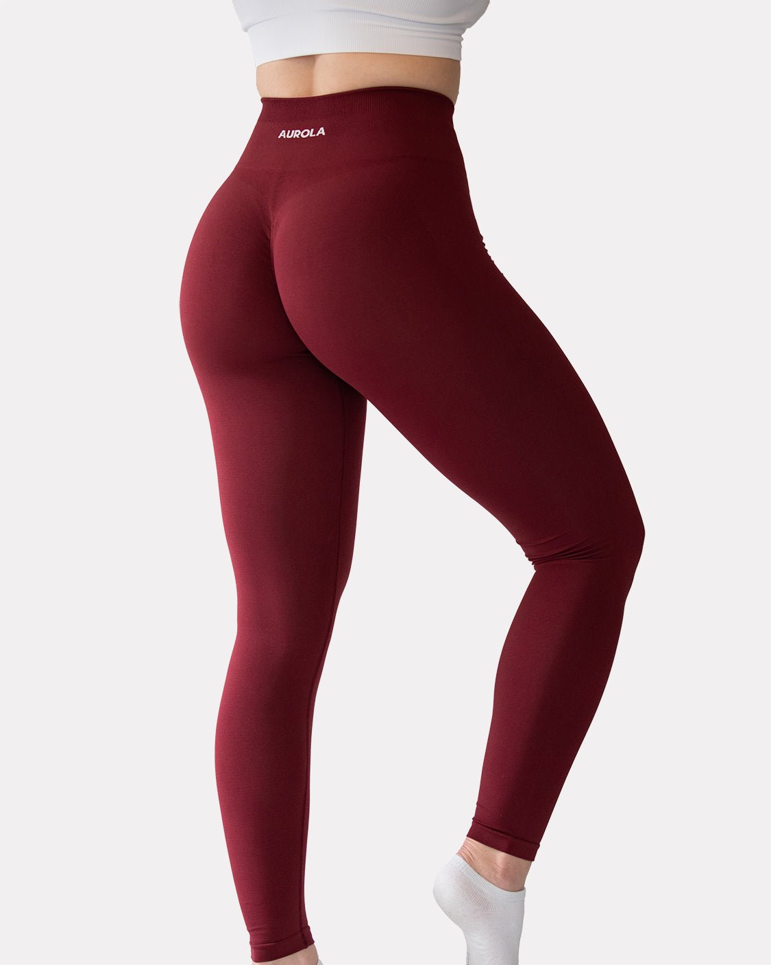 Comprar AUROLA Power Workout Leggings for Women Tummy Control Squat Proof  Ribbed Thick Seamless Scrunch Active Pants en USA desde Costa Rica